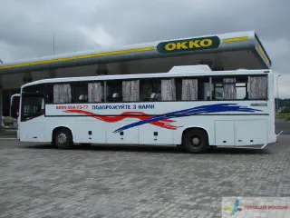 Оформлення автобуса плівками Оракал.