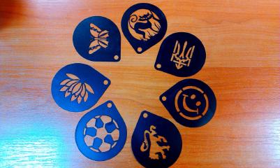 Лазерна порізка трафаретів для нанесення інформації та логотипів