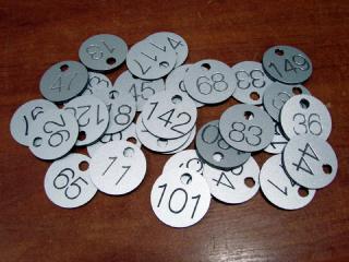 Номерки, таблички, підставки