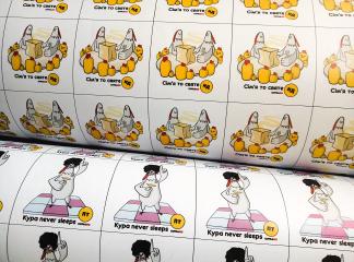 Друк на самоклеючій плівці